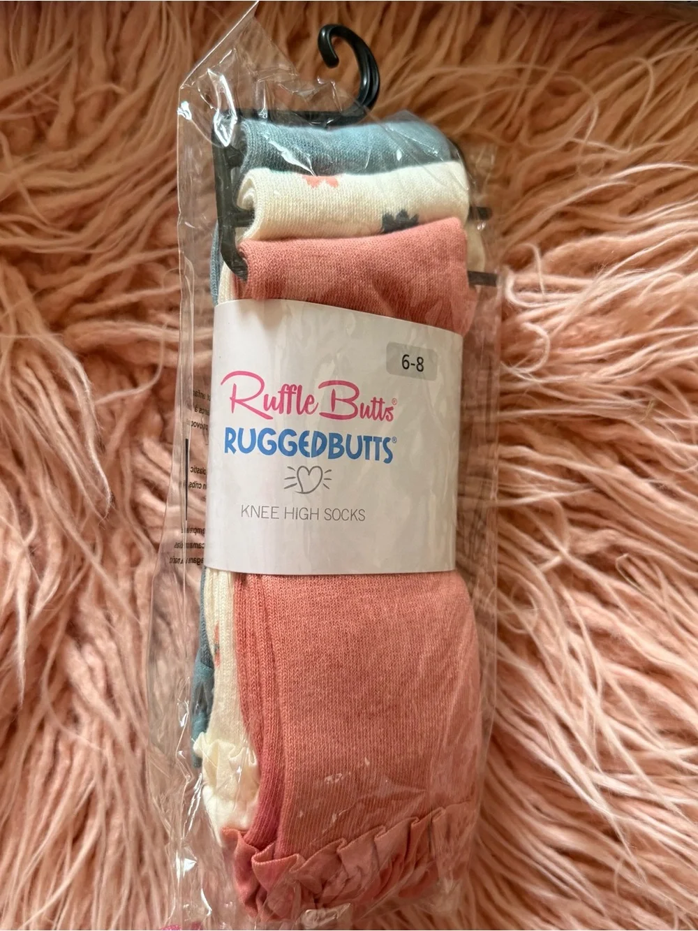 6 pc lot NWT RuffleButts footless ruffle tights knee high socks 6-8